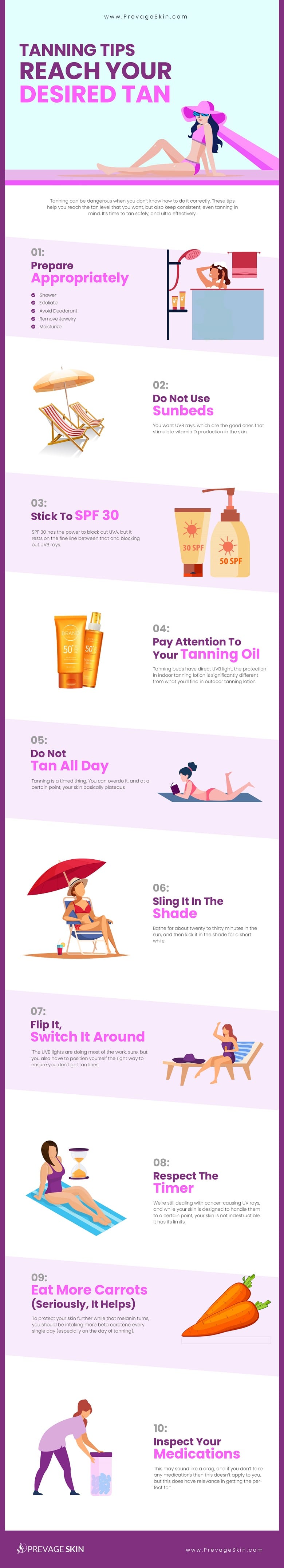 tanning tips